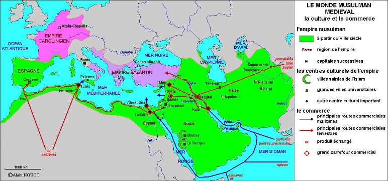 Carte du monde médiéval musulman Carte du monde médiéval musulman