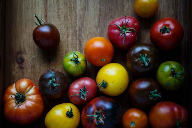 Diverses variétés de tomates